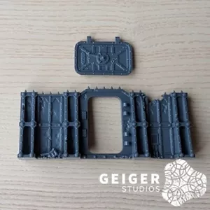 40k Kill Team Terrain Bits | Killzone Compound | Siege Terrain Hatch Stockade - Foto 1 di 2