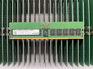 Micron 32GB DDR5 5600MHz RAM RDIMM RECC PC5-5600B 1010 XT 2RX8 Server Memory - Picture 1 of 1