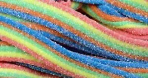 Sweets | Rainbow Belts | Fizzy Sour | Halal - Picture 1 of 6