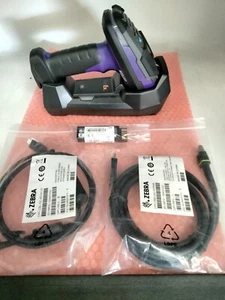 ZEBRA FEC-870125 DS3678 FEDEX SCAN GUN AND CHARGING CRADLE W / CABLES & BATTERY - Picture 1 of 8