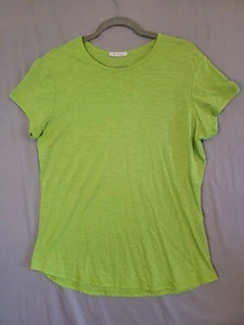 Avon Womens Size XL T-Shirt Rounded Bottom Hem Bright Green - Picture 1 of 5