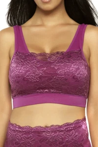 Rhonda Shear Lace Overlay Bra 557-604 Hollyhock , Size M - Picture 1 of 1