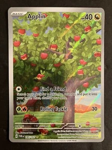 Applin 185/167 Illustration Rare Twilight Masquerade Holo Pokemon NM Pack Fresh - Bild 1 von 2