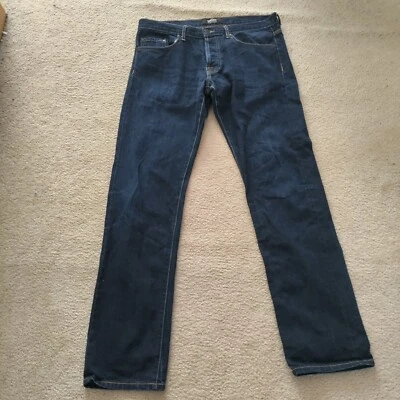 Baldwin Jeans Men's 34 Tag (36x34)  The Reed Classic Straight Blue Denim GUC - Image 1 of 4