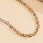 Mode Metall Twist Halskette hochwertige Halskette Gold Metall