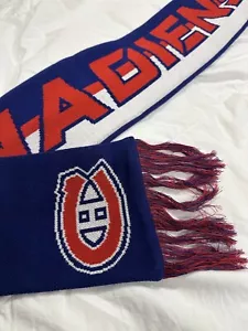 Bufanda a rayas de hockey profesional de los canadienses de Montreal NHL - Imagen 1 de 9