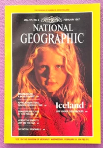 National Geographic Magazine With Map February 1987 Iceland Madagascar Spoonbill - Picture 1 of 11