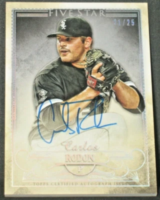 Carlos Rodon 2016 Topps Five Star Autograph (21/25) Chicago White Sox Auto #CRO - Image 1 of 2
