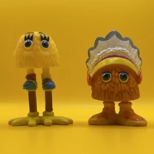 LOOSE LOT 2 McDonald's 1989 FUNNY FRY FRIENDS Friend Kid Girl Boy - Picture 1 of 6