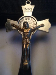 St Benedict Crucifix Cross Medal Pendant . - Picture 1 of 12