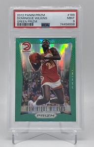 2012-13 Panini Prizm Basketball Dominique Wilkins Green Prizm  #188 Rare Pop 2