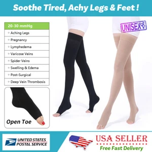 Men Women Compression Stockings Best Diabetic,Varicose Veins, Shin Splints Socks - Picture 1 of 13