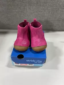 Stride Rite Unisex-Child Sm Agnes 2.0 Fashion Boot-BERRY (SIZE:3M) - Picture 1 of 5