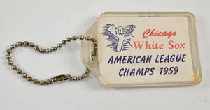 1959 Schlüsselanhänger Chicago White Sox American League Champs Gepäckanhänger - Bild 1 von 2