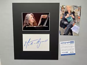 MARTHA ARGERICH firmado en persona Passe-partout 10 x 12 autógrafo + foto + ACOA - Imagen 1 de 2