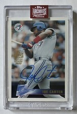 2023 Topps Archives Signature Series Baseball Retired 1996 Joe Carter Auto 30/40