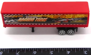 Semirremolque de plástico rojo remolque juguete solo Motor Max Racing Team - Imagen 1 de 5