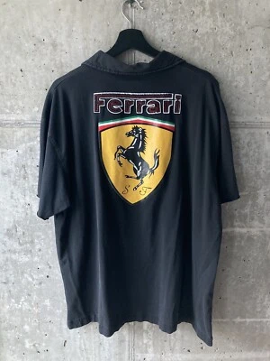 Polo Ferrari Hombre Negro Talla 2XL Corte Mangas Cosido Bordado  Foto 1 de 4