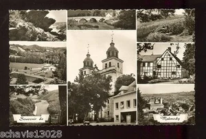 RPPC Postkarte Souvenir de Malmedy Lander Eupen Vintage Unposted Architektur 844 - Bild 1 von 2