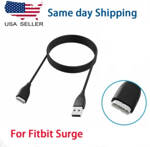 USB Charging Cable Replacement Charger Cord for Fitbit Surge Watch Tracker 3FT - Picture 1 of 6