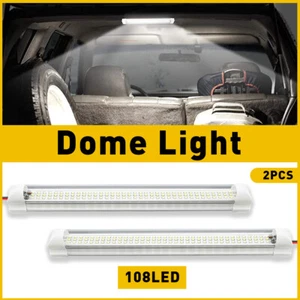 2x 108 Interior Light LED Bar White Strip Car for Truck Van Caravan Motorhome RV - Picture 1 of 11