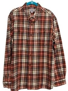 Camicia uomo Carhartt relaxed fit a quadri in flanella con bottoni XL 100% cotone - Foto 1 di 5
