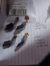 Carbon Brushes Rage3s  S300,STEALTH,FURY 3s 210 mm mitre saw