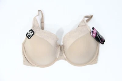 Olga Cloud 9 Contour Bra 36D Women New Underwire Uplift Lined Lace beige - Image 1 of 4