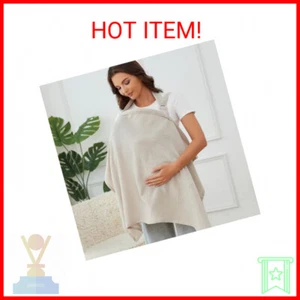 Muslin Nursing Cover for Breastfeeding, Breathable 100% Cotton Privacy Nursing C - Picture 1 of 2