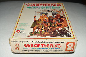 War Of The Ring Based On J.R.R Tolkien's LOTR Board Game SPI 1977 Pre-Owned RARE