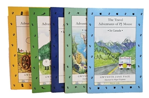 The Travel Adventures of PJ Mouse: Set of 5 Books by Gwyneth Jane Page - New - Picture 1 of 21