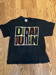 Camiseta vintage años 80 DURAN DURAN ABSTRACTO IDEALISTA ROMÁNTICO GIRA 1988 GRANDE XL - Imagen 1 de 7