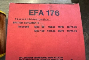 NEW INNOCENTS MINI 90 120 MILLE DE TOMASO AIR FILTER - Picture 1 of 2