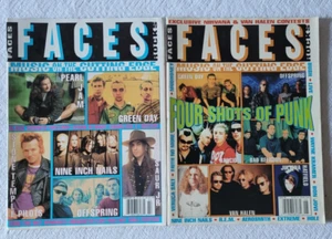 Faces Rocks February and June 1995 Featuring Pearl Jam, Green Day, Offspring - Picture 1 of 4