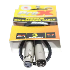 Pro X 3 Ft. Balanced XLR3-F to XLR3-M Premium Audio Microphone Cable - Picture 1 of 5