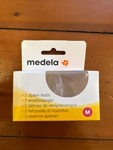Paquete de 2 tetinas de repuesto Medela de flujo medio - tamaño mediano - Imagen 1 de 3