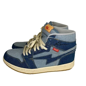 Zapatos Tenis Kool Kiy X Reves Paris Suela Denim Sobre Lona Para Hombre Talla 12 RARAS - Imagen 1 de 9