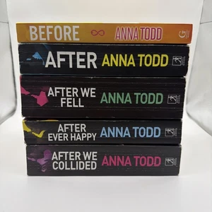Anna Todd Lot of 5 Paperback Book Before After We Fell Ever After We Collided - Bild 1 von 6