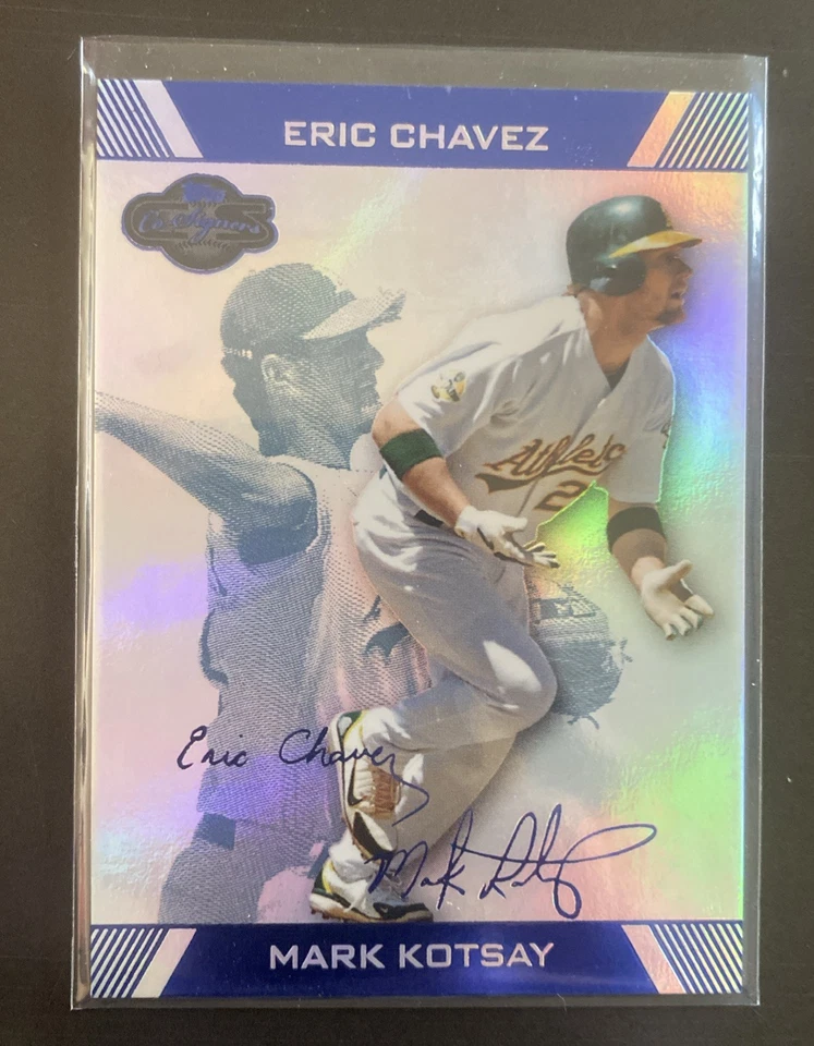 2007 Topps Co-Signers Silver Blue 7/15  Mark Kotsay Eric Chavez #68 - Image 1 of 2