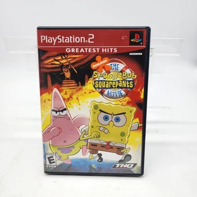 SpongeBob Schwammkopf The Movie Sony PlayStation 2 getestet funktioniert komplett CIB - Bild 1 von 4