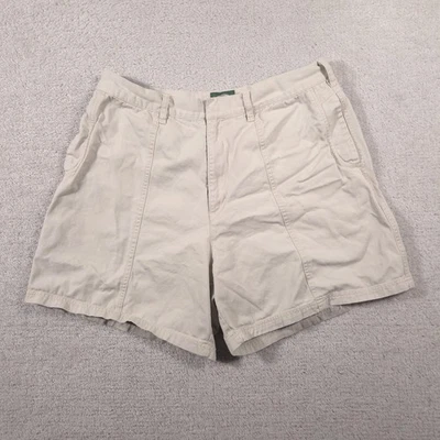 Cabela's Shorts Womens 18 Regular Khaki Hiking Outdoors Zip Fly Zipper Pocket - Imagem 1 de 4
