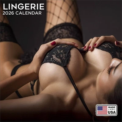 Lingerie Calendar 2026  - Model Wall Calendar - Made in the USA! - Image 1 of 4