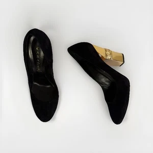 CASADEI DECOLLETE CAMOSCIO NERO - Foto 1 di 8