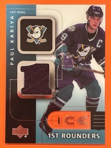 2001-02 Upper Deck Ice Paul Kariya 1st Rounders Jersey #F-PK Hockey HOF - Picture 1 of 2