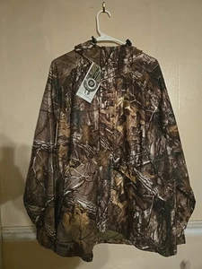 Real Tree Xtra Rain Jacket Mens L Camouflage Hunting - Picture 1 of 5