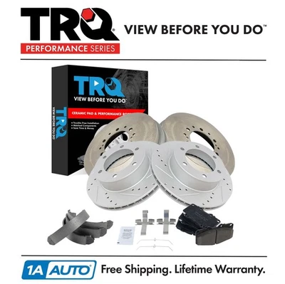 TRQ Performance Brake Pad & Rotor,Shoe & Drum Kit Fits 2003-2004 Toyota Tacoma - Image 1 of 4