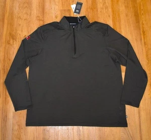Cutter & Buck Virtue Eco Piqué Micro Strisce Riciclato Uomo XL Quarto Zip - Foto 1 di 4