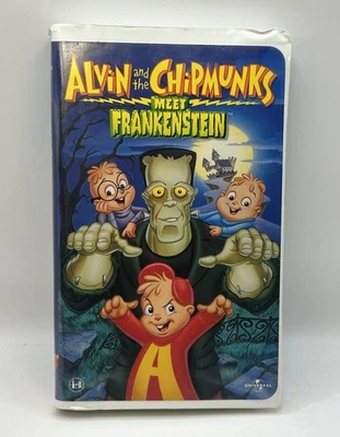 Alvin & the Chipmunks Meet Frankenstein VHS 1999 Video Tape Clamshell Nearly New - Image 1 of 4