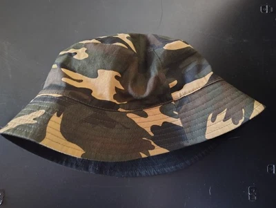 Sombrero cubo verde camuflaje talla grande Foto 1 de 4