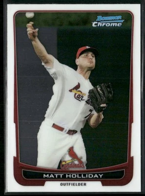 2012 Bowman Chrome #109 Matt Holliday - Image 1 of 2